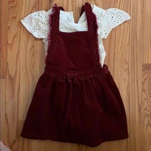 Cat and jack corduroy dress set 5t